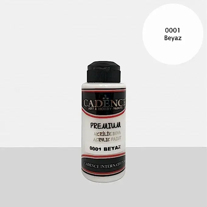 0001 Beyaz - Premium Akrilik 120ml