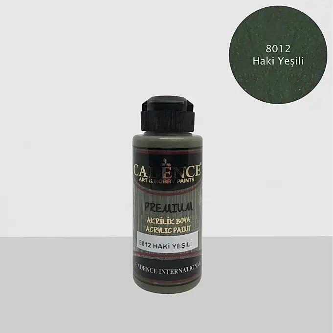 8012 Haki Yeşili - Premium Akrilik 120ml