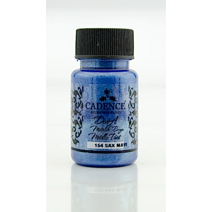 154 Sax Mavi Dora Metalik Boya 50ML