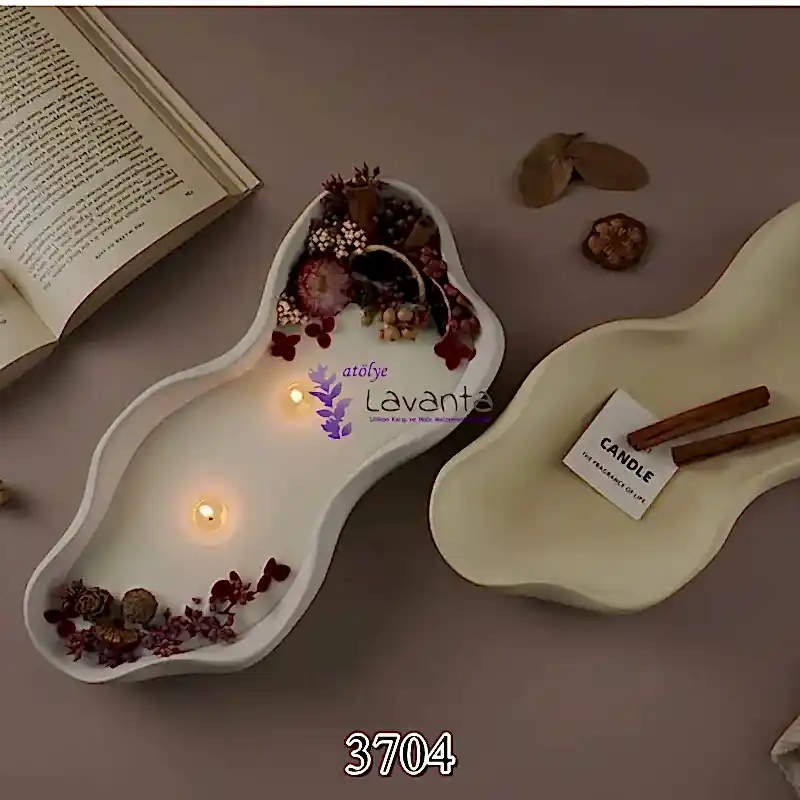Dalgalı Sunumluk - Mumluk