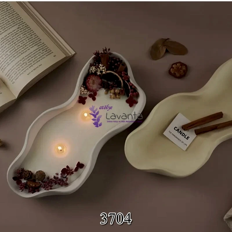 Dalgalı Sunumluk - Mumluk