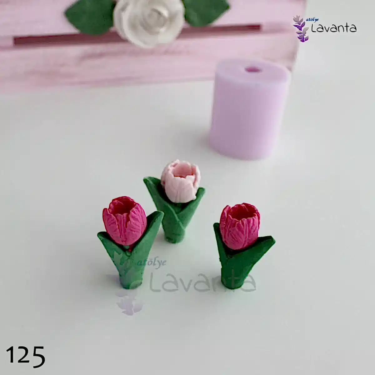 3D Mini Lale Silikon Kalıbı