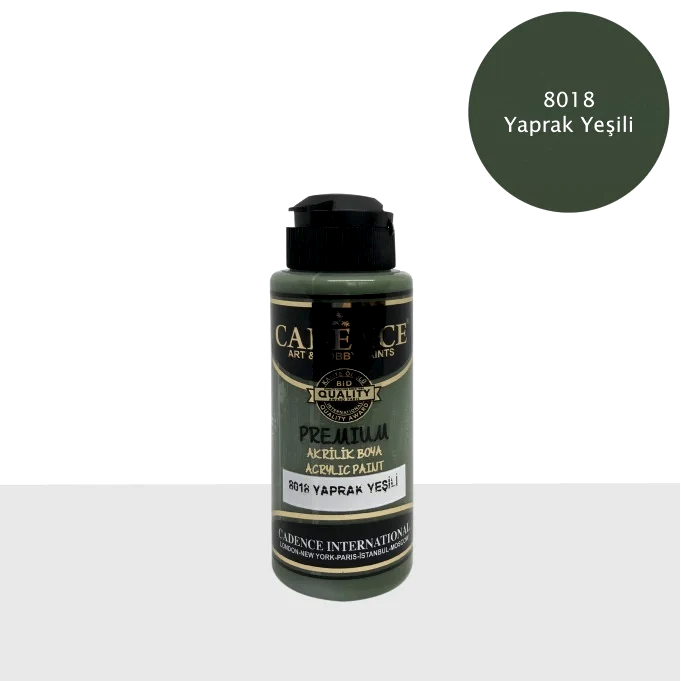8018 Yaprak Yeşili - Premium Akrilik 120ml