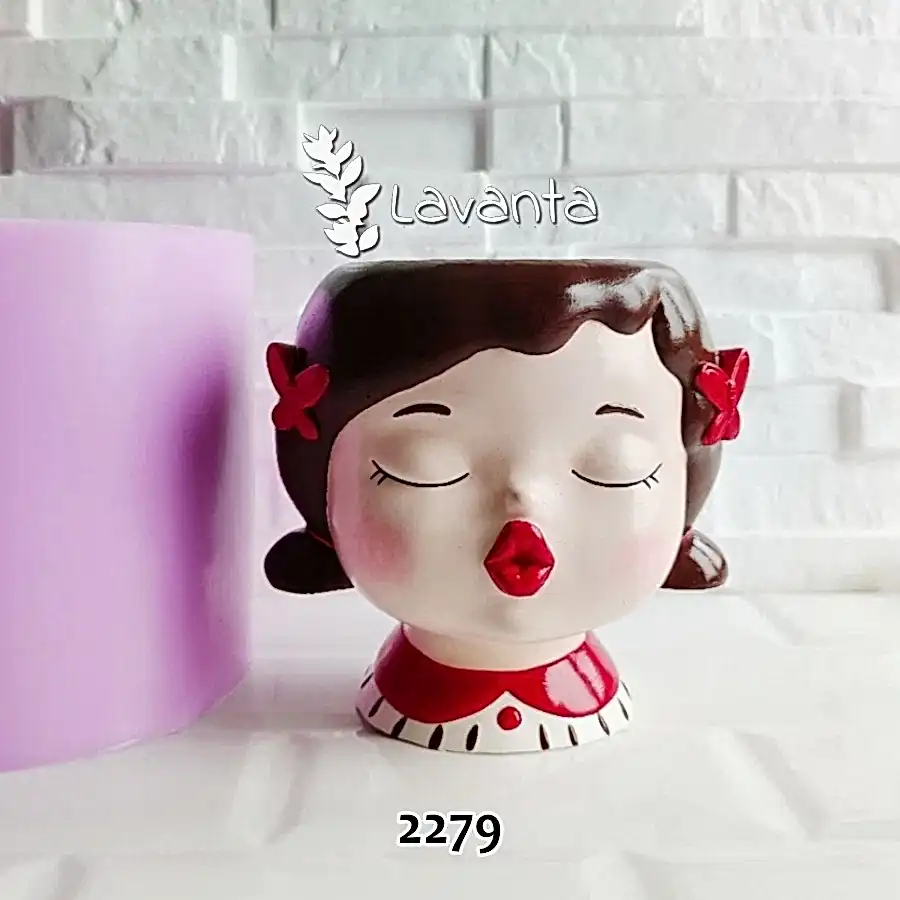 Büyük Tokalı Kız Saksı Kalıbı