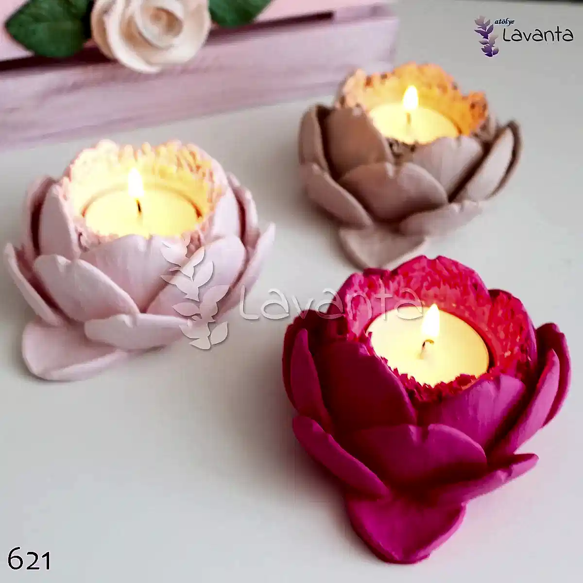 Enginar Tealight Mumluk Silikon Kalıbı