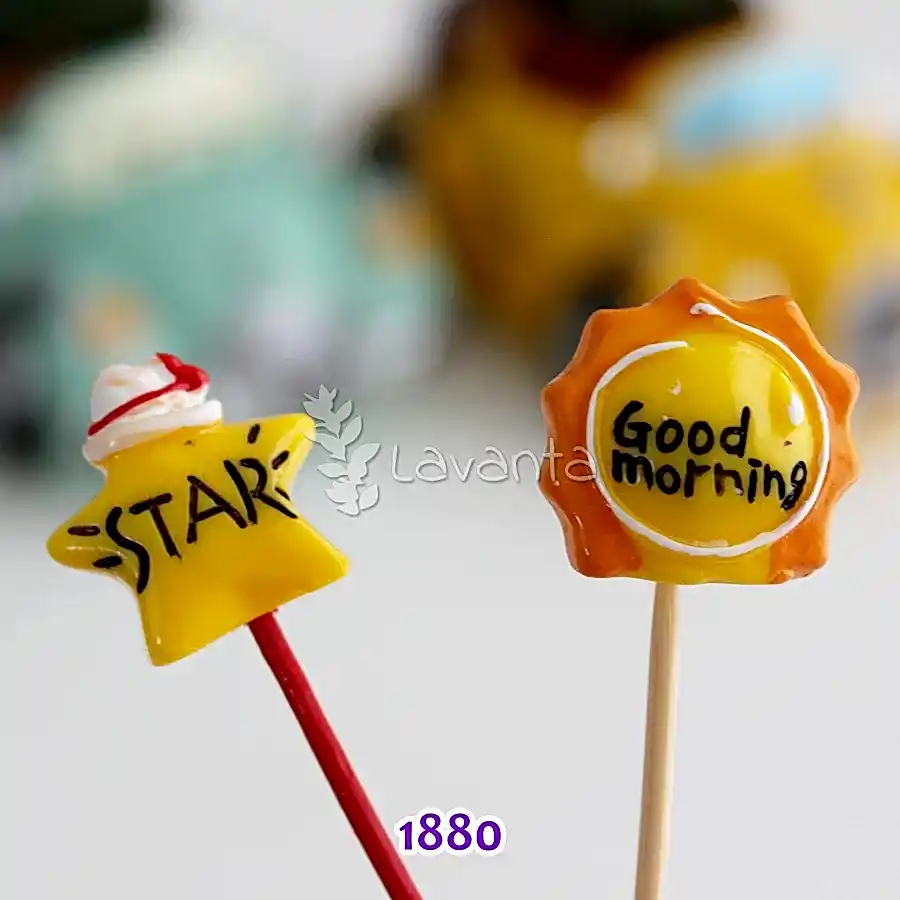 Good Morning ve Star Saksı Süsü Kalıpları