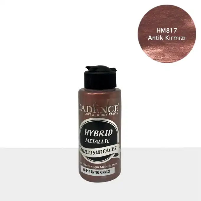 HM817 Metalik Antik Kırmızı - Multisurfaces 120ml