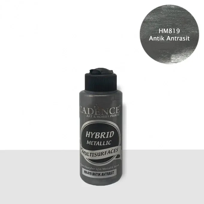 HM819 Metalik Antik Antrasit - Multisurfaces 120ml