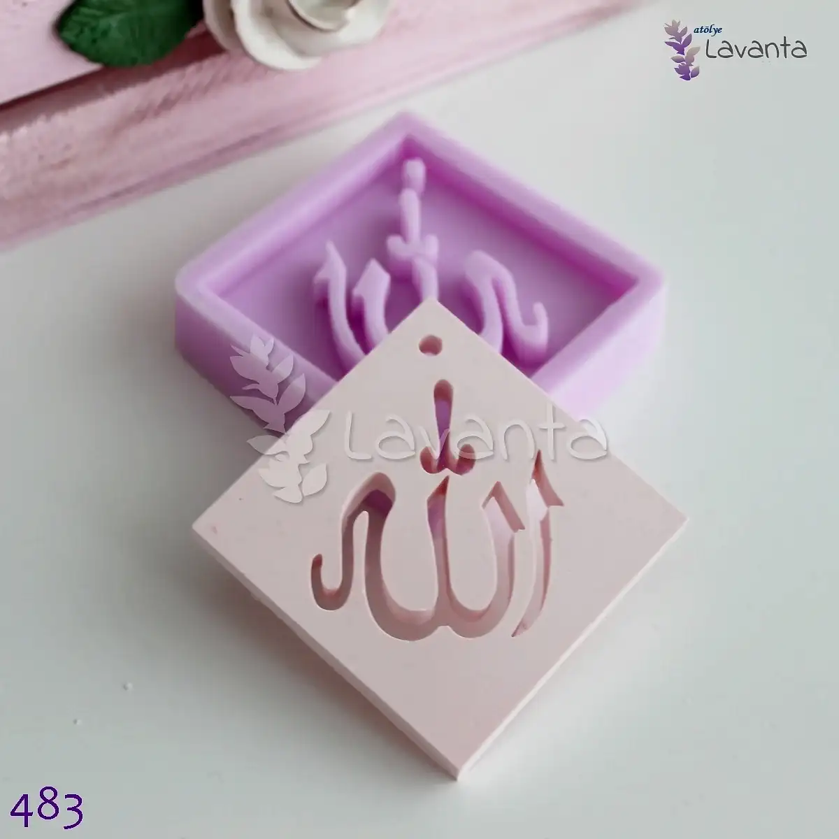 Kare Allah Lafzı Silikon Kalıbı
