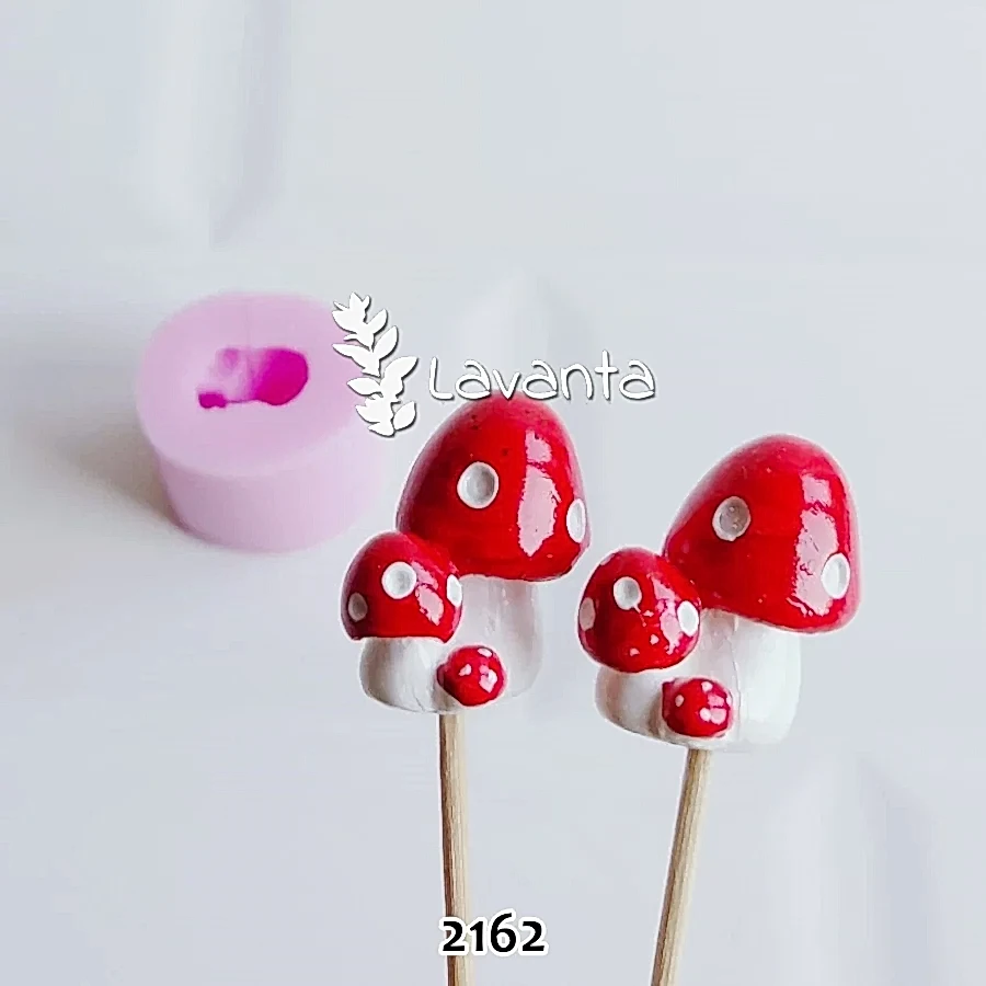 Mantar Saksı Dibi Süsü Silikon Kalıbı