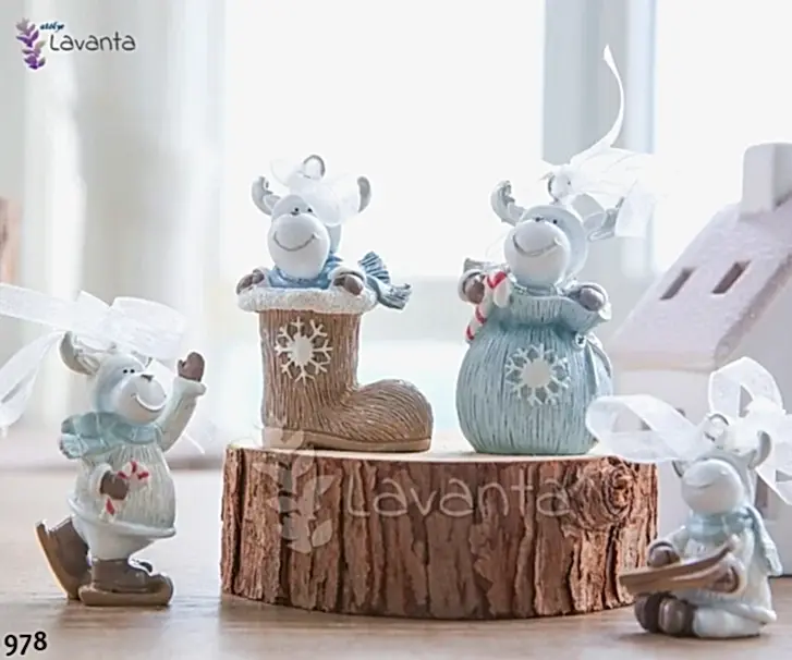 Mini Geyik Seti Silikon Kalıbı