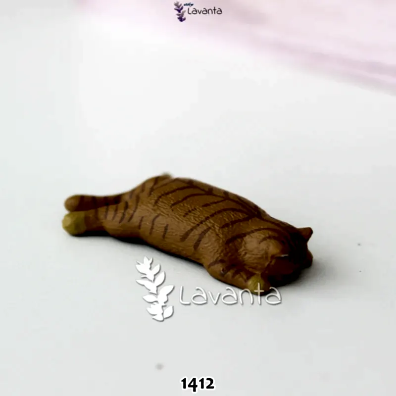 Minnoş Yatan Kedi Teraryum Silikon Kalıbı