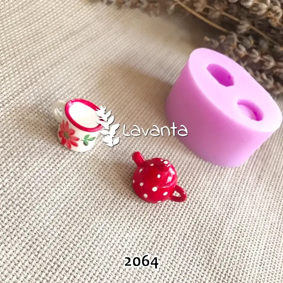 Minyatür Çaydanlık Seti Silikon Kalıbı