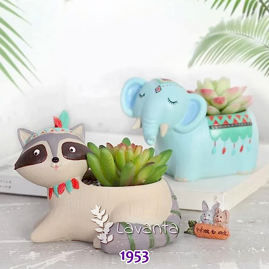 Rakun Saksı Silikon Kalıbı
