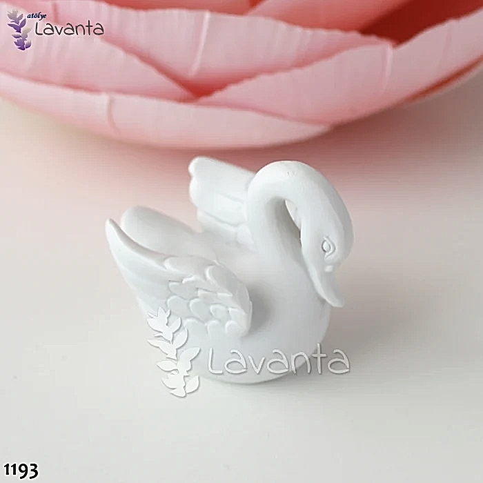 Üç Boyutlu Kuğu Silikon Kalıbı