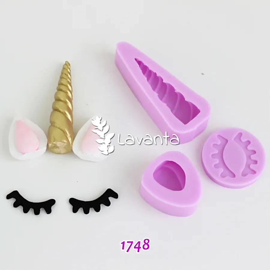 Unicorn Boynuz Takımı Kokulu Taş Kalıpları